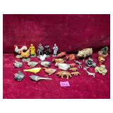 Large Collection of Vintage Cast Iron Figures