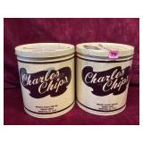 Vintage Charles Chips Potato Chip Tins