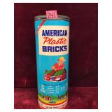 Vintage American Plastic Bricks Toy Set