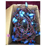 Collection of Vintage Blue C9 Christmas Lights