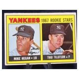 1967 Topps Yankees Rookie Stars Card 553
