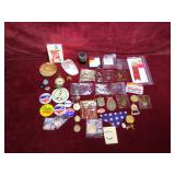 Vintage Advertising Pins Tokens and Souvenirs Lot