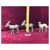 Lot Vintage Cast Iron Animal Figures