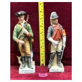 Pair of Revolutionary War Soldier Figurines