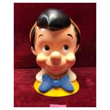 Vintage Play Pal Plastics Pinocchio Coin Bank