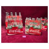 Vintage Coca-Cola Bottles and Cardboard Carriers