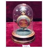 Franklin Mint John Wayne Gold Tone Pocket Watch...