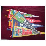 Vintage Travel and Tourism Felt Pennant Collection