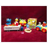 Vintage Sesame Street and Snoopy Toy Lot