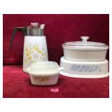 Vintage Corning Ware and Pyrex Baking Set