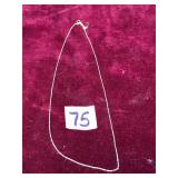 14K White Gold Vintage Delicate Singapore Chain...