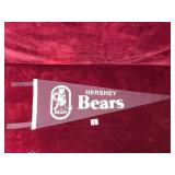 Vintage Hershey Bears AHL Hockey Felt Pennant
