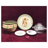 Vintage Pottery Plates And Guardian Service Ware