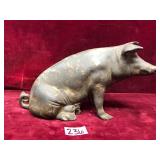 Antique Cast Iron Pig Bank