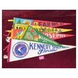 Vintage Travel Souvenir Felt Pennants Collection