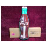 Coca-Cola Bottle Tin Sign Thermometer