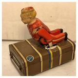 Vintage Gescha German Express Boy Tin Windup Toy
