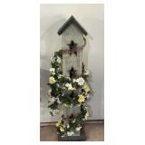 Primitive Wooden Star Floral Porch Decoration