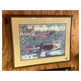 Bobbie Becker Framed Folk Art Print