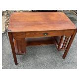 Antique Arts and Crafts Mission Oak Library Desk