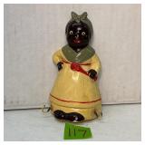 Antique Chalkware Mammy String Holder Plaque