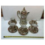Antique Nippon Hand Painted Satsuma Tea Set
