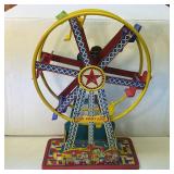 Vintage J. Chein Tin Litho Giant Ride Ferris Wheel