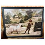 Aleta Blackstone Winter Landscape Framed Art Print