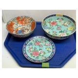 Antique Nippon Hand Painted Porcelain Bowl Set