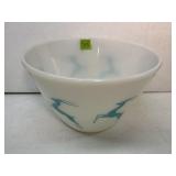 Vintage Fire-King Turquoise Gazelle Mixing Bowl