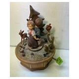 Vintage ANRI Wood Emperor Waltz Music Box