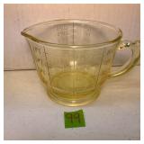 Vintage Anchor Hocking Yellow Vitrock MeasuringCup