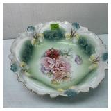 Antique RS Prussia Red Mark Floral Master Bowl