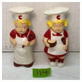 Vintage 1950s Campbell Kids Plastic Shaker Set