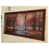 Vintage Robert Wood Autumn Landscape Framed Print