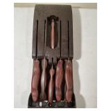 Vintage Cutco Kitchen Cutlery Set with Wall Mount
