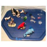 Vintage Ceramic and Hand Blown Glass Figurines