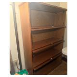 Four Tier Barrister Bookcase with Glass Doors