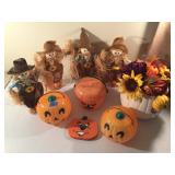 Vintage Halloween and Fall Decor Estate Lot