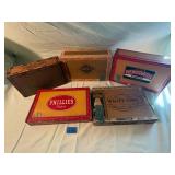 Vintage Cardboard Cigar Box Five Piece Collection