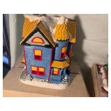 Vintage Light Up Christmas Village Houses Set of 3