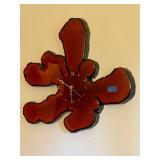 Vintage Cypress Wood Slab Wall Clock