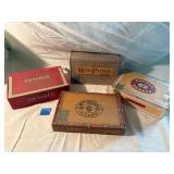 Vintage Cardboard Cigar Boxes Lot of 4