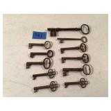Antique Assorted Barrel and Skeleton Keys