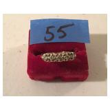 Vintage 14K Gold Columbia 5 Stone Diamond Ring