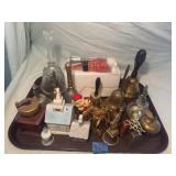 Collectible Bell Assortment with Brass and Ceramic