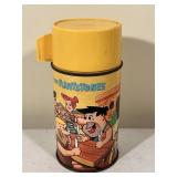 Vintage Aladdin The Flintstones Metal Thermos