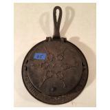 Antique A and J Cox Philadelphia Waffle Iron