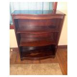 Vintage Serpentine 3 Tier Wooden Bookcase