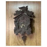 Vintage German Black Forest Carved Cuckoo Clock